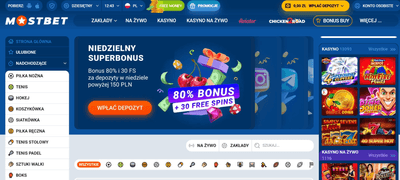 Mostbet PL — kasyno i zakłady sportowe online